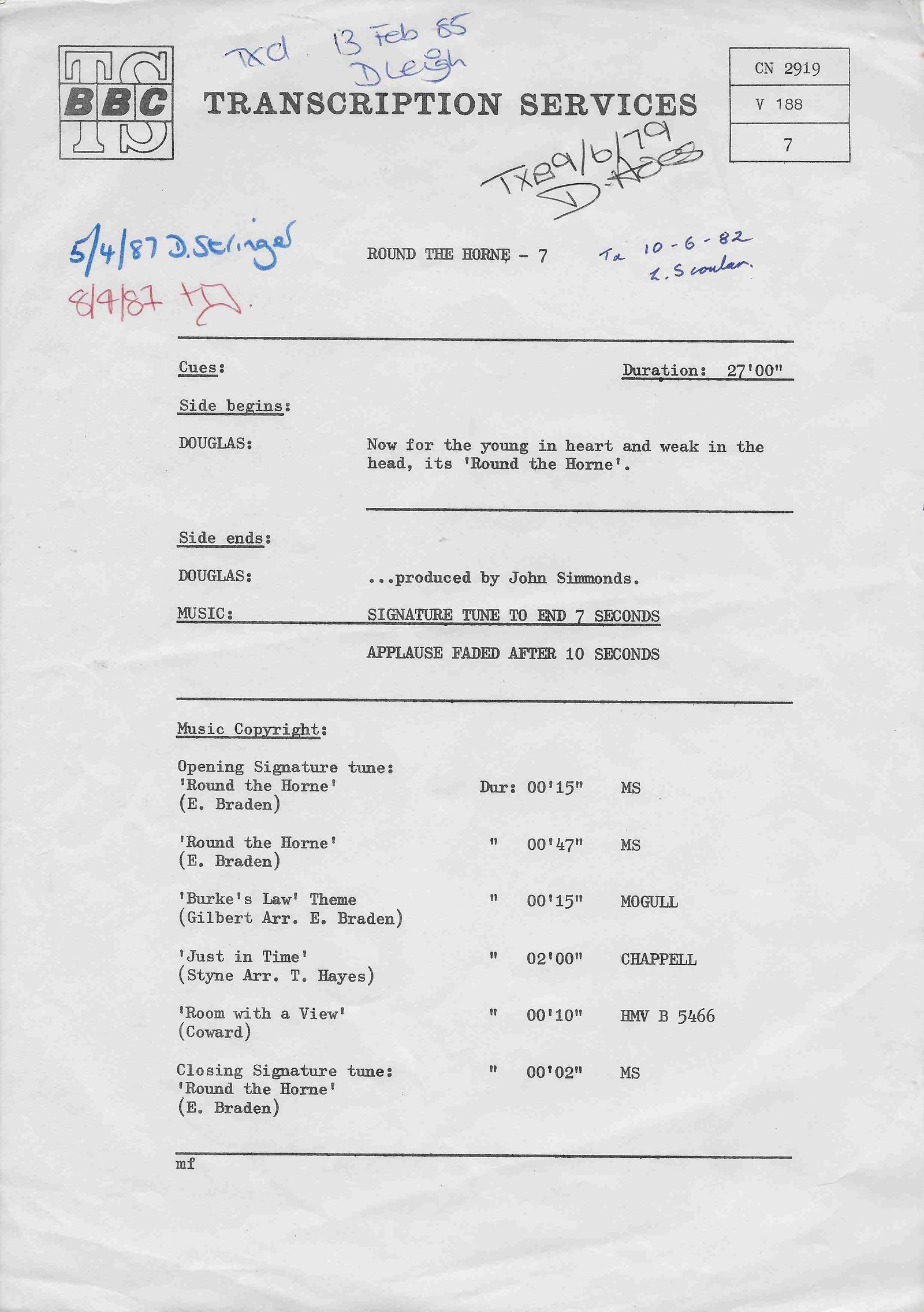 Inserts from CN 2919 4